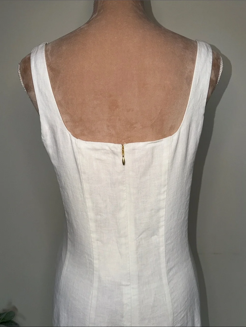 Lilly Pulitzer White Sleeveless Square-Neck Midi Dress